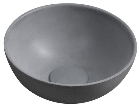MINOR umywalka betonowa nablatowa, średnica 26cm, szary mat