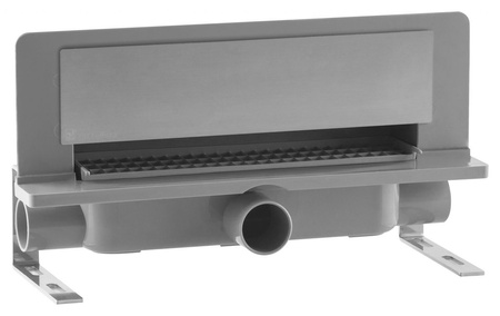 INTRAMURA odpływ ścienny, pokrywa ze stali nierdzewnej, L-350, DN40