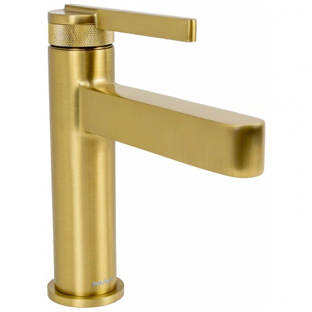 Bateria umywalkowa stojąca, złota