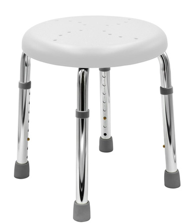 HANDICAP taboret łazienkowy, średnica 45cm, biały