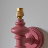 Carnaby Wall Light Fitting Satin Pink Clay