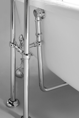 REGATA wanna wolnostojąca 175x85x61cm, nogi chrom mat, biała