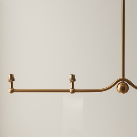 Santiago 4 Pendant Light Fitting Brushed Brass