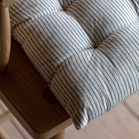 Fairford Woven Stripe Seatpad Cream 400x400mm