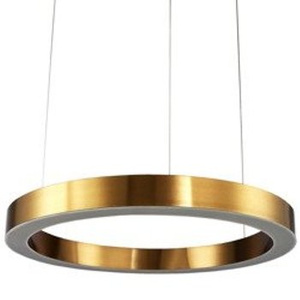 Lampa wisząca CIRCLE 120 cm - LED, ring mosiądz szczotkowany