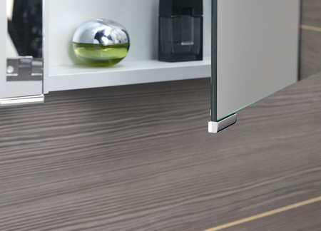 MIRRÓ szafka z lustrem z oświetleniem LED, 80x70x16cm, wiąz Bardini