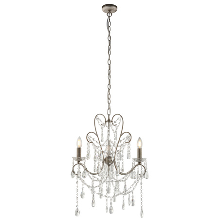 Berkley 3 Pendant Light Aged Silver