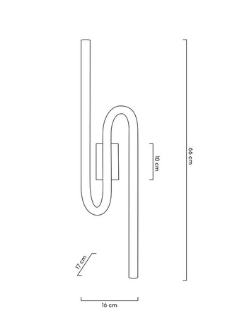 MOOSEE lampa ścienna MACAROON złota