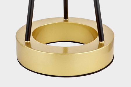 LAMPA NOCNA NOWOCZESNA CZARNO-ZŁOTA BELFORTE