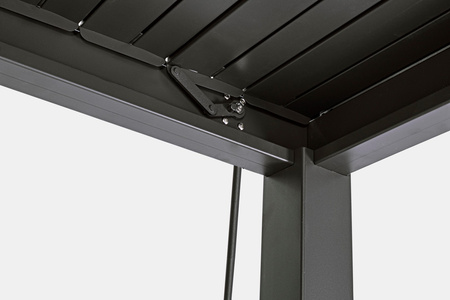 Pergola ogrodowa BIZZOTTO OCEAN 3X4 – antracytowy