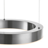 Lampa wisząca CIRCLE 40 cm - LED, ring nikiel szczotkowany