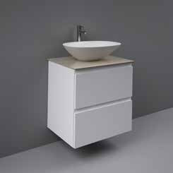 MORNING Umywalka nablatowa owalna 54x38 cm biały połysk