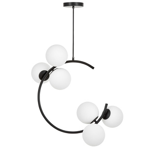 NOWOCZESNA LAMPA WISZĄCA CZARNA BONIO W6