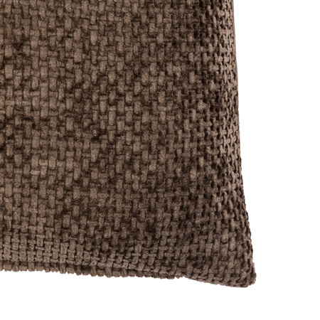 Basketweave Cushion Chocolate 2pk 450x450mm