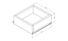 ESPACE szuflada wewnętrzna 256x100x280mm do ESC230, ESC330, ESC530 i ESC630