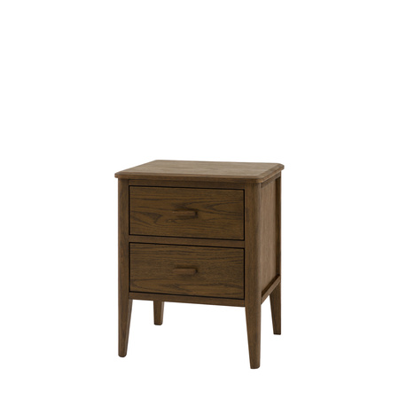 Camden 2 Drawer Bedside Walnut 450x400x550mm