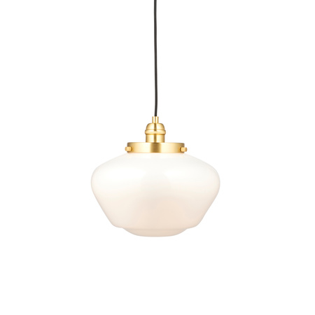 Camberley 1 Pendant Light Brass Opal Glass