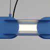 Lampa wisząca CHAIN 91 błękitna LED 4000K