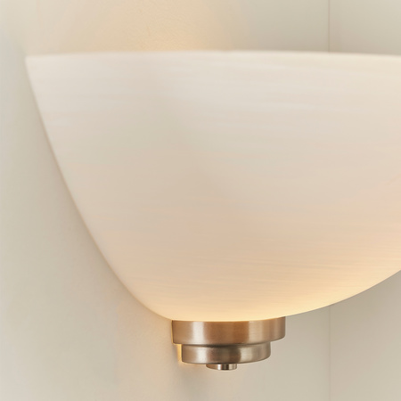 Welles Wall Light Satin Chrome