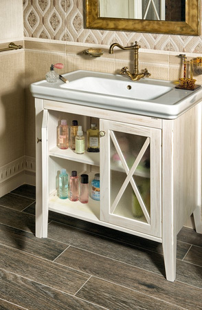 CROSS szafka umywalkowa 70x81x47cm, starobiała