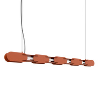 Lampa wisząca CHAIN 158 ochra czerwona LED 3000K