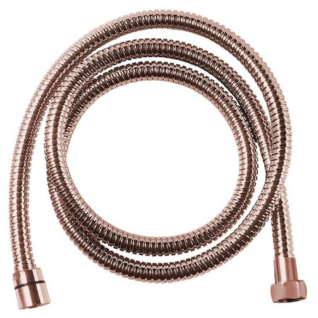 POWERFLEX wąż prysznicowy metalowy, 150cm, różowe złoto