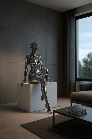 MOOSEE lampa podłogowa / rzeźba CYBER WOMAN