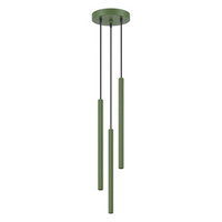 Lampa wisząca ARCHE 3P zielona oliwka