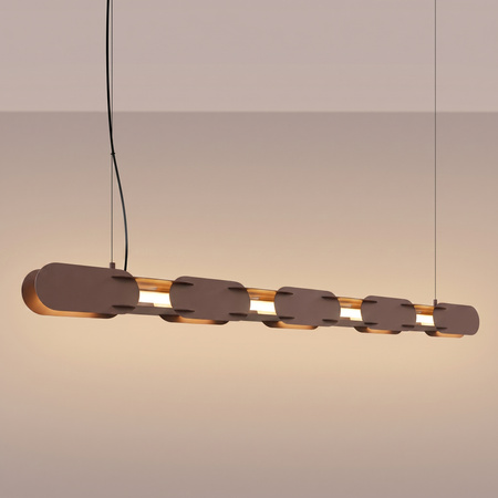 Lampa wisząca CHAIN 158 brązowa LED 3000K