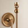 Santiago 1 Wall Light Fitting Brushed Aged Brass