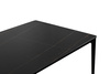 Stół SLIM 140x80 czarny - ceramiczny marmur, aluminium