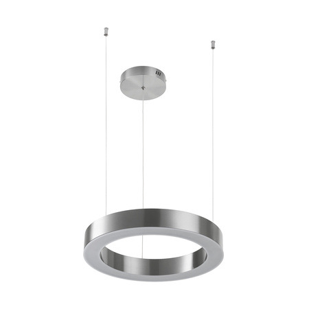 Lampa wisząca CIRCLE 40 cm - LED, ring nikiel szczotkowany