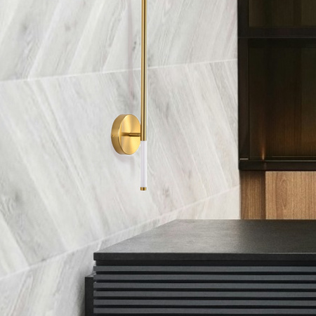 Lampa ścienna FRESCO LED złota 65 cm