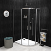 SIGMA SIMPLY kabina prysznicowa półokrągła 1200x900mm, R550, L/R, szkło czyste