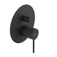 ULTRASAN bateria prysznicowa podtynkowa, 2 wyjście, czarny mat