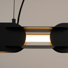 Lampa wisząca CHAIN 91 czarna LED 3000K