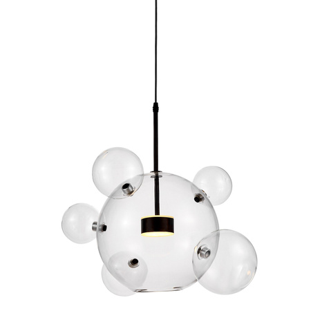 NOWOCZESNA LAMPA WISZĄCA CZARNA NERONI W6