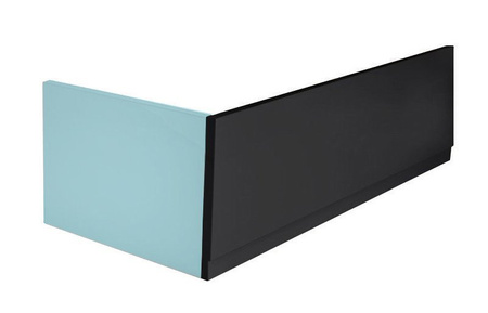 PLAIN obudowa czołowa 180x59cm, czarny mat, prawy