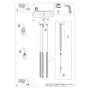 Lampa wisząca ARCHE 3P taupe
