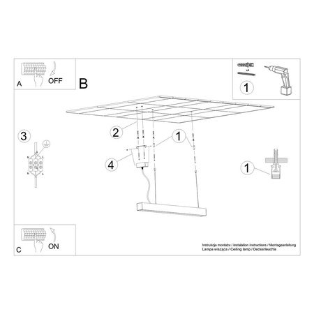 Lampa wisząca PINNE 90 czarna 3000K