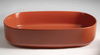 INFINITY OVAL umywalka ceramiczna nablatowa 55x36cm, terracotta