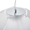 Lampa wisząca DOME nowoczesna, geometryczna z chromowanymi detalami 80 cm