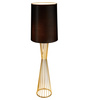 Lampa podłogowa FILO-1 czarno-złota, metalowa, E27, 145 cm