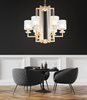 NOWOCZESNA LAMPA WISZĄCA ZŁOTA MANHATTAN W6