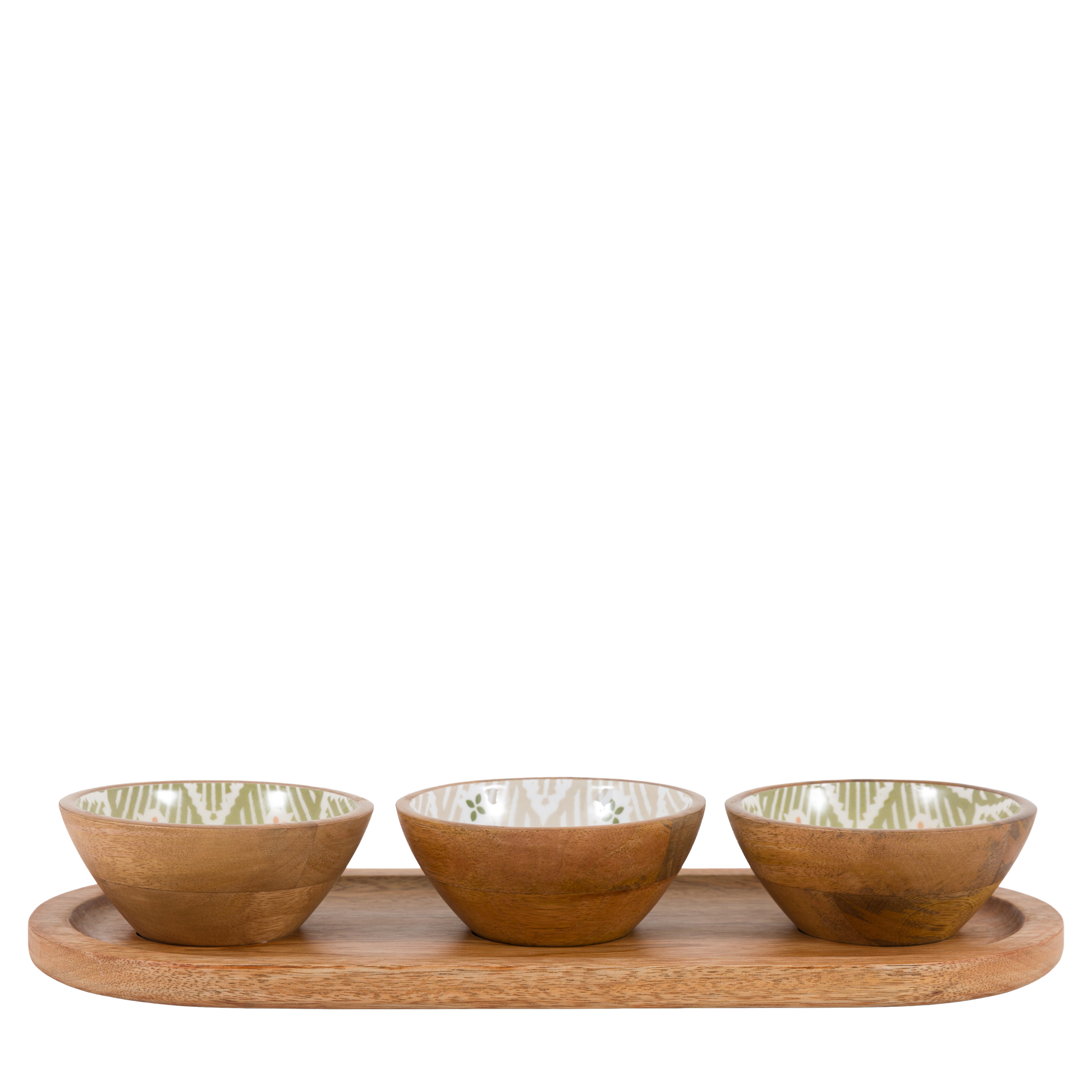 Miska Anya – naturalna, 32 × 16 × 14 cm, zestaw 3 szt.