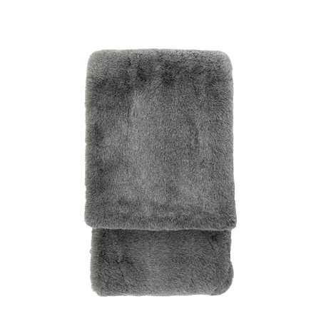 Roscose Faux Fur Throw Smoke Grey 1500x2000mm