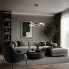 Lampa wisząca CIRCLE 60 cm - LED, ring nikiel szczotkowany