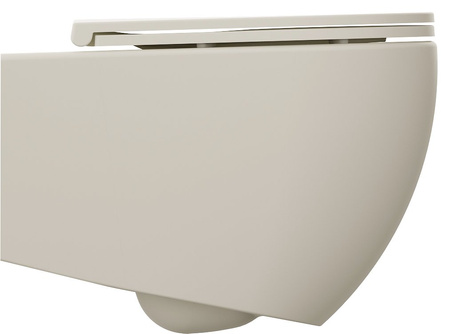 INFINITY miska WC wisząca, Rimless, 36,5x53cm, ivory