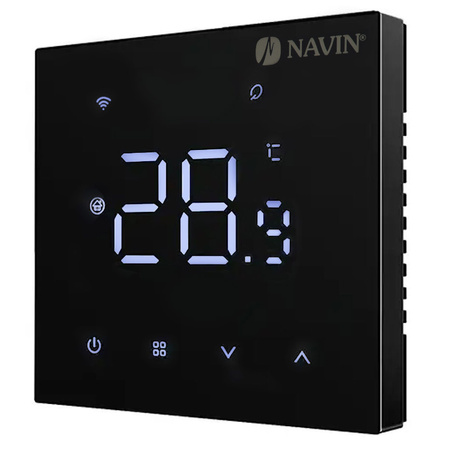 Termostat NAVIN WT410 BH-3A Wi-Fi do kotłów gazowych, czarny