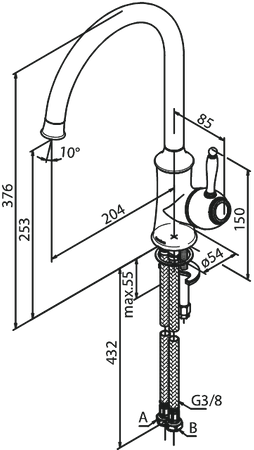 Bateria kuchenna chrom